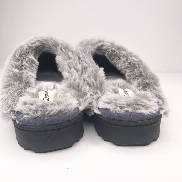 Dearfoams Womens Allison Textured Chenille Knit Scuff Slipper Aztec Small - Picture 5 of 7